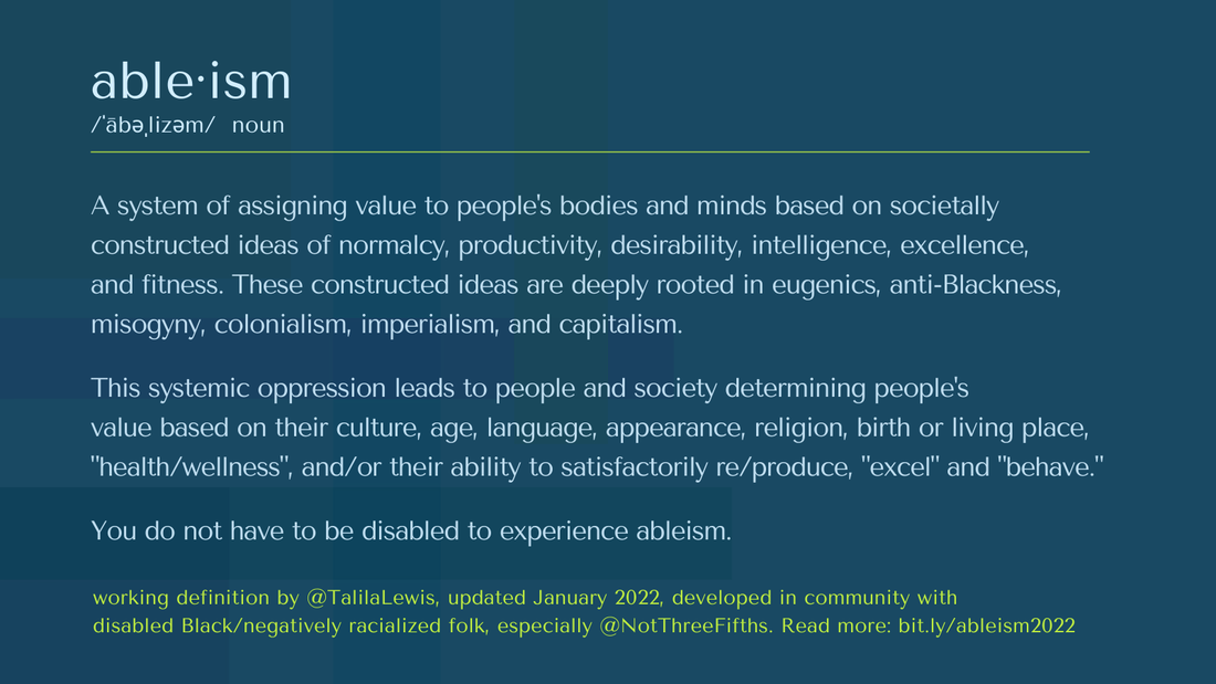 Addressing Ableism San e ism Neuroableism CODE