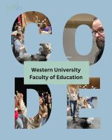 cover image featuring students at Western University and Matthew Sheahan within the letters for CODE