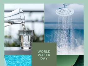 World Water Day cover image with pictures of water in various contexts