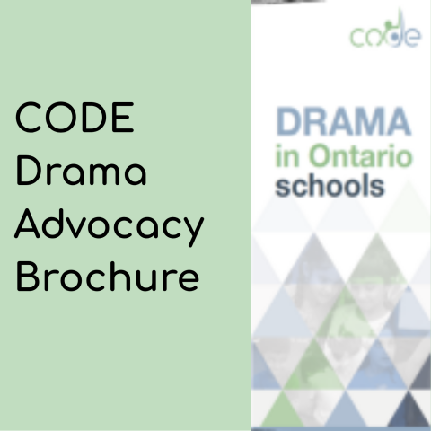 CODE Drama Brochure graphic