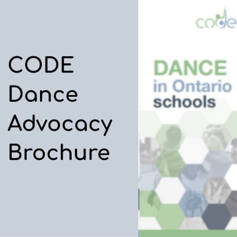 CODE Dance Brochure graphic