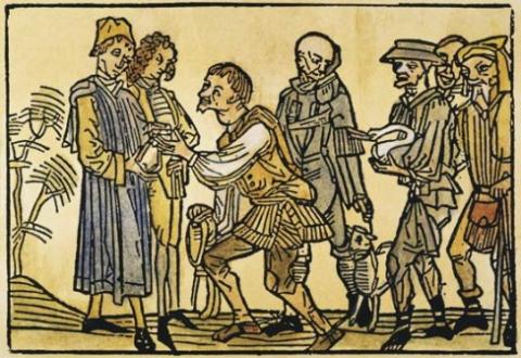 Wealthy and common folk image