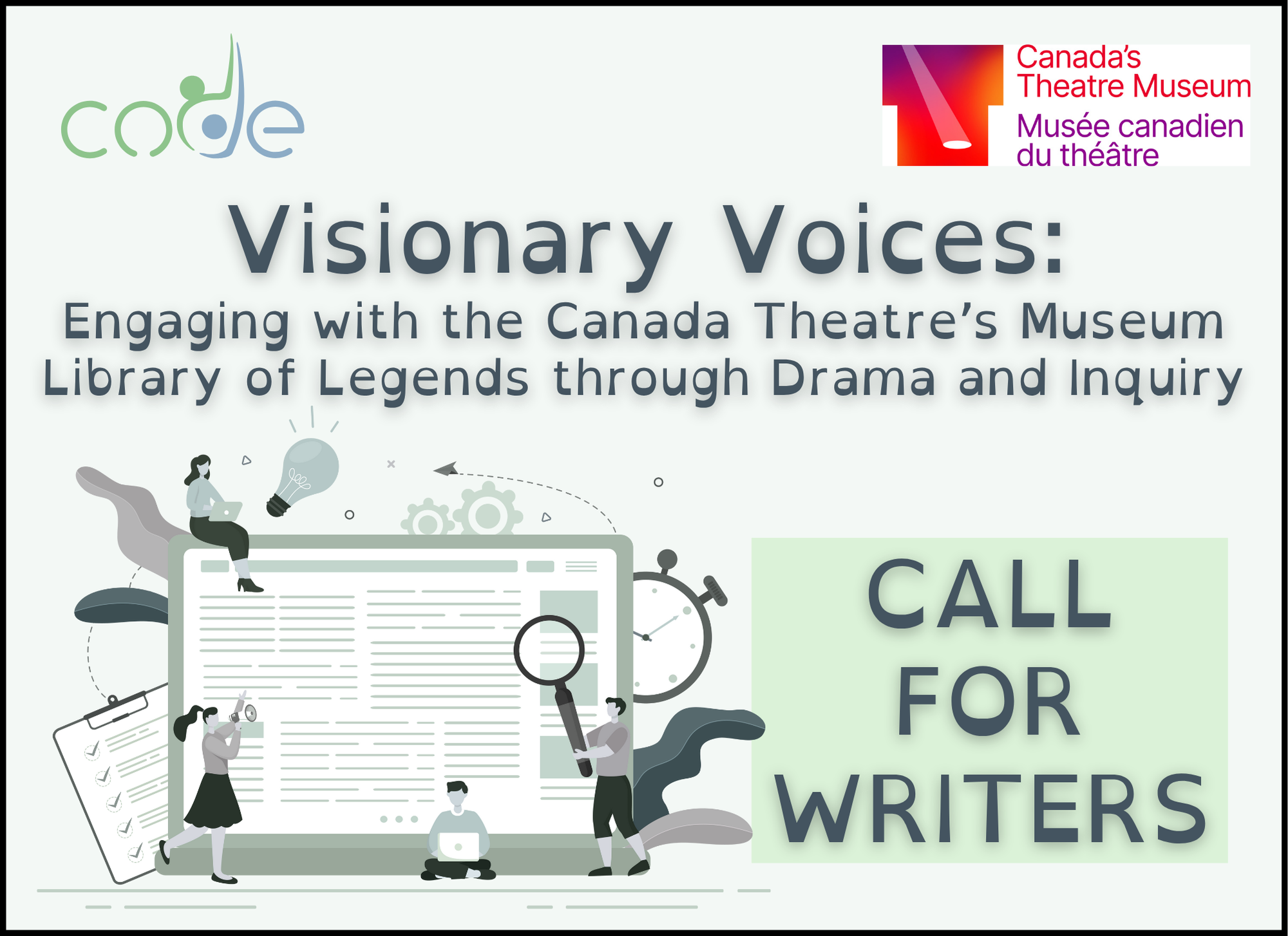Cover image for call for writers